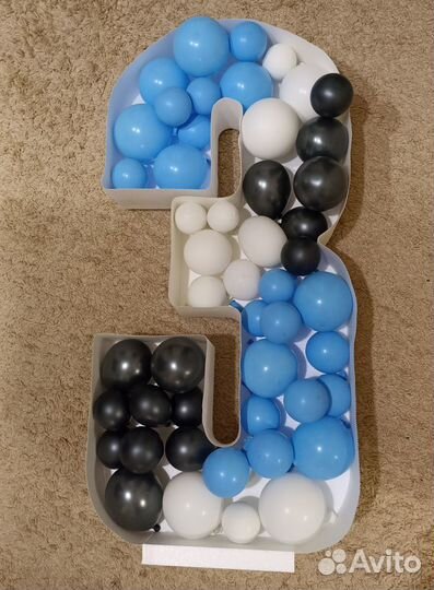 Цифра 3 для фото на день рождения