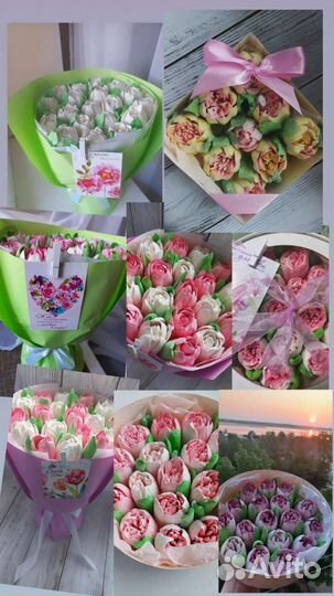 Зефирные букеты