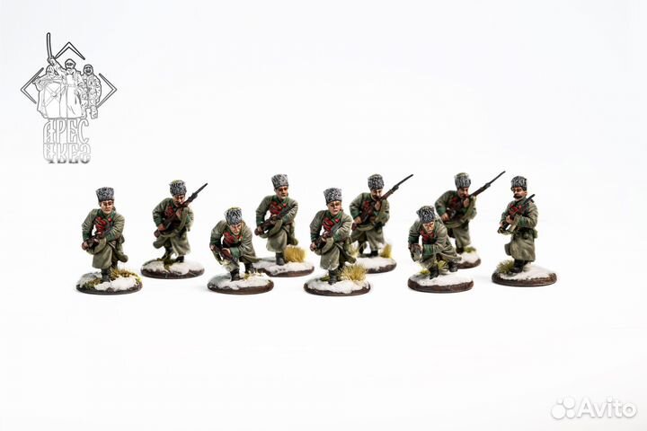 Набор солдатиков «Пехота ркка в зимней форме»