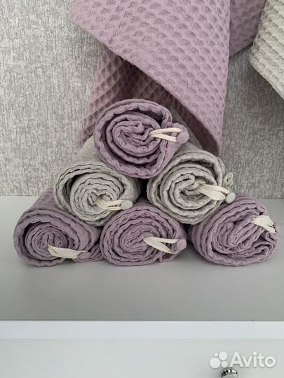 Полотенце для волос с пуговкой