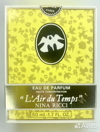 Парфюмерия Nina ricci L'Air du Temps винтаж