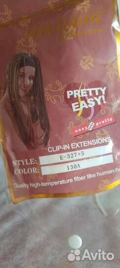 Волосы на заколках искусственные