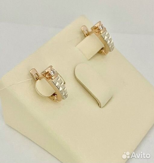 Золотые серьги 585 проба
