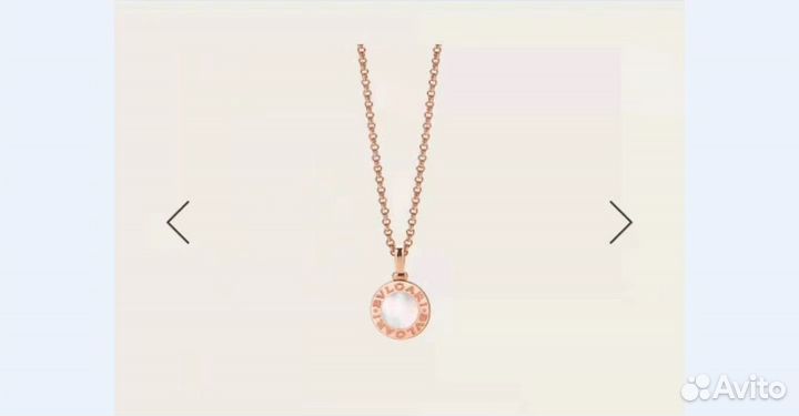 Золотая подвеска женская Bvlgari