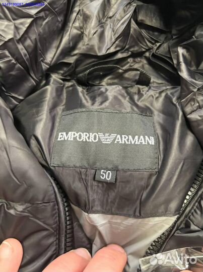 Зимний пуховик Armani — стильно и удобно