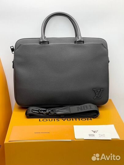 Мужская деловая сумка кожаная Louis Vuitton