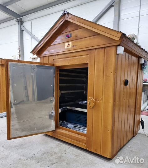 Коптильня горячего копчения из нержавейки