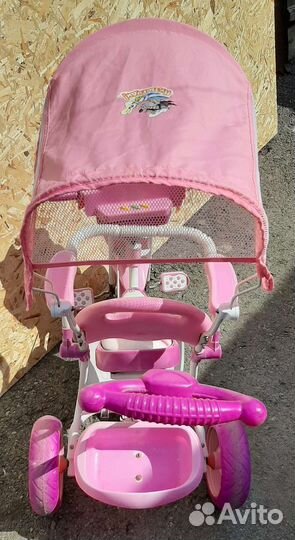 Велосипед детский с ручкой б/у