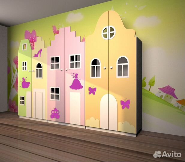 Детские шкафчики. Шкаф в раздевалку детского сада