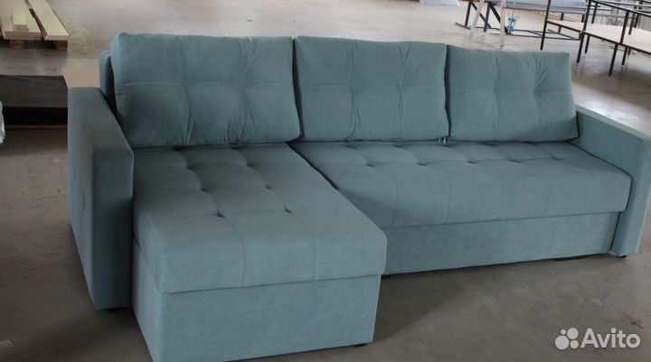 Угловой Диван-Еврокнижка с механизмом Тик-Так