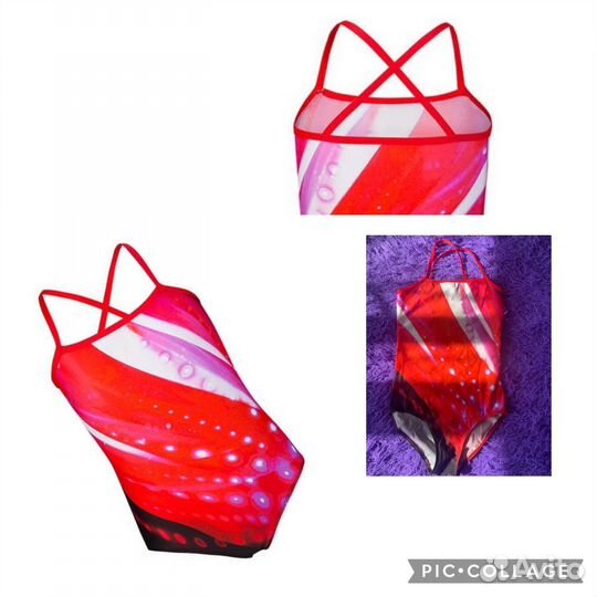 Купальник слитный для девочки, 140-146