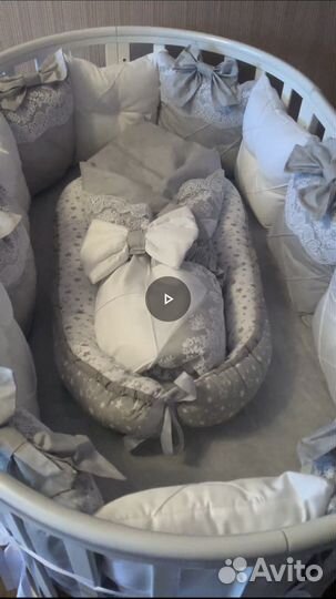 Бортики в детскую кроватку и одеяло на выписку