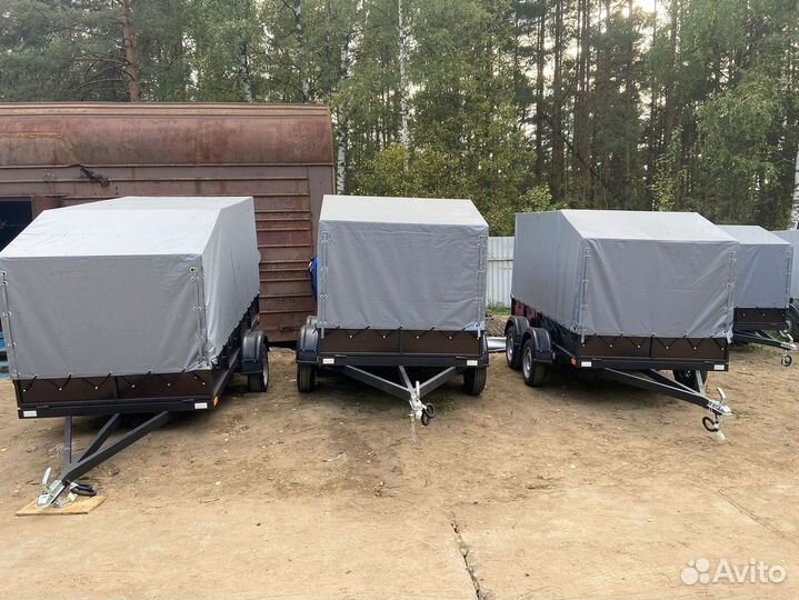 Прицеп двухосный 2.5х1.5 бортовой усиленный