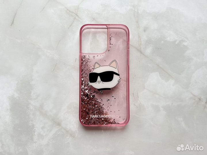 Чехол для iPhone 14 Pro Max Lagerfeld Liquid