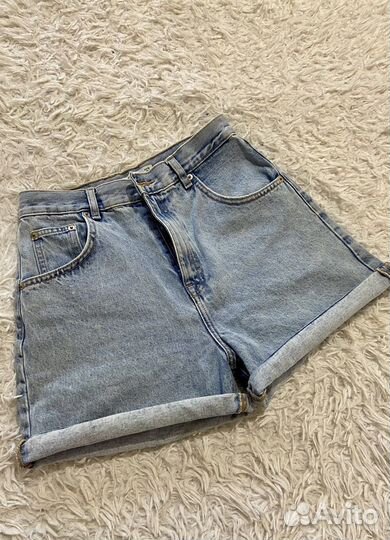 Джинсовые шорты pullbear с высокой посадкой