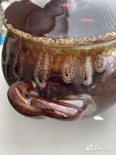 Большой горшок для запекания в духовке 3л