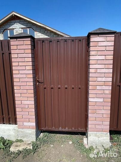 Заборы, ворота откатные (распашные), калитки