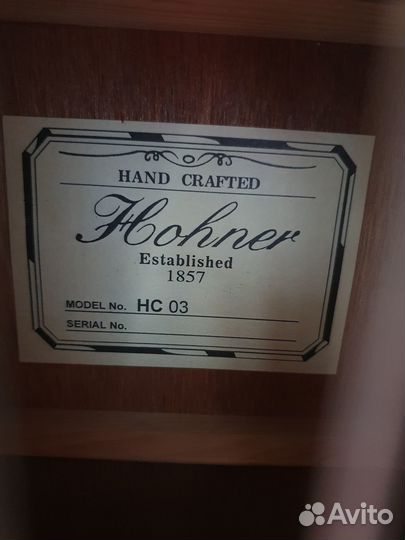 Продам гитару Hohner HC-03