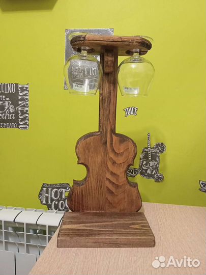 Подставка для вина и бокалов