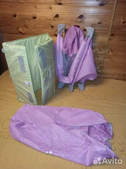 Детская кроватка-манеж складная Chicco