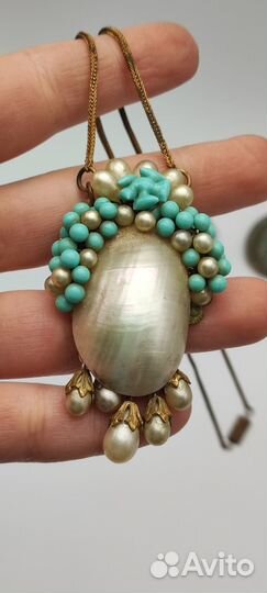 Колье винтажное Чехия нач. XX в. №28 285 Размер на