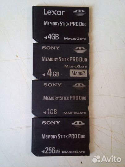 Карты памяти Memory stick pro duo 4gb