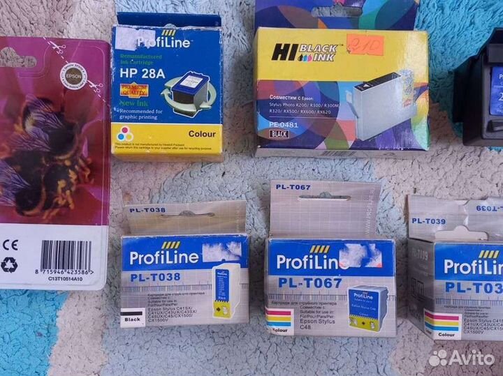 Картриджи HP, Epson