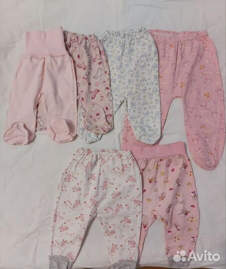Детские вещи пакетом для девочки 0-6 мес