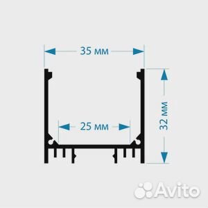 Профили для светодиодной ленты широкие