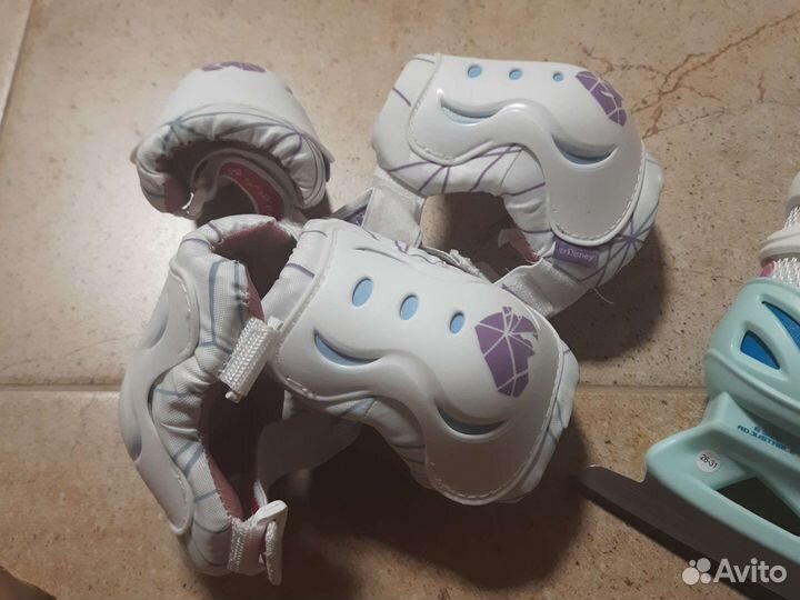 Коньки детские раздвижные, 26-31 размер