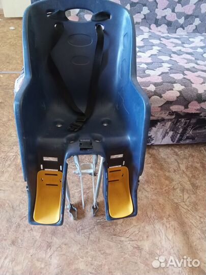 Детское кресло для велосипеда на раму