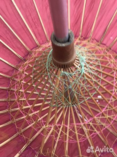 Вентажный прогулочный зонтик из банбука, Китай