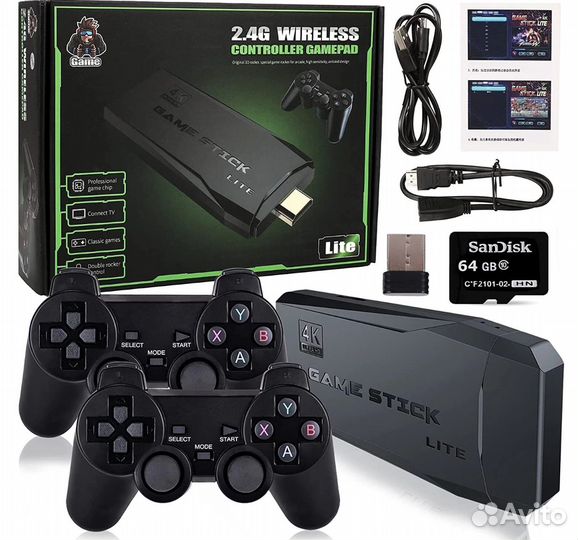 Портативная игровая приставка Game Stick Lite 64Gb