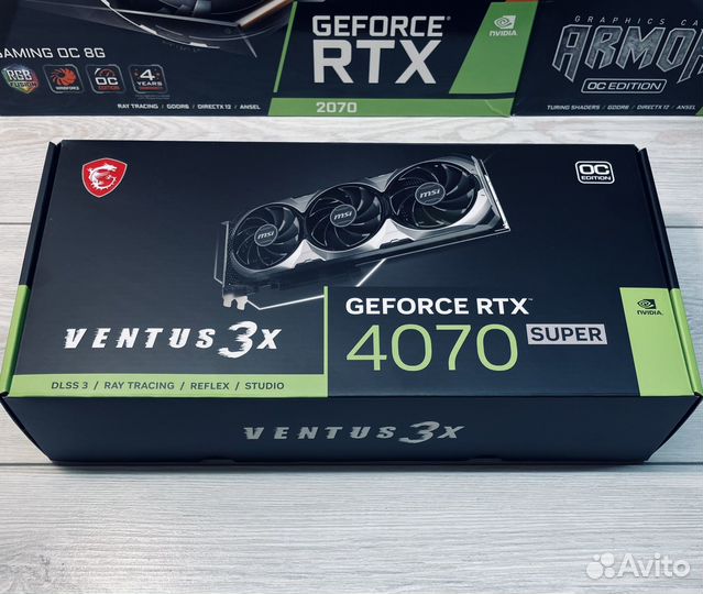 Видеокарта RTX 4070 Super MSI Ventus 3X новая