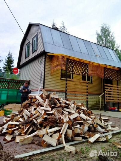 Дрова с доставкой в укладку любого объема