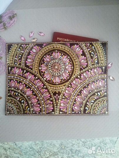 Обложка на паспорт из натуральной кожи