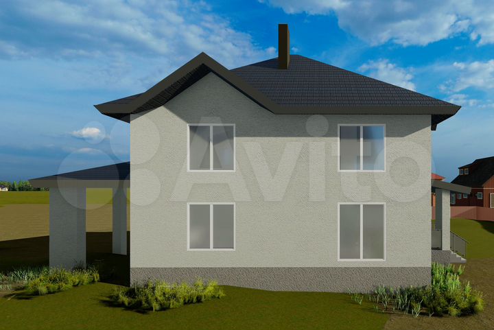 Коттедж 260 м² на участке 12,4 сот.