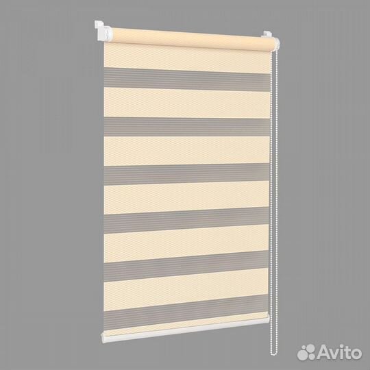 Штора рулонная День-Ночь Масо 52х160 см бежевый;