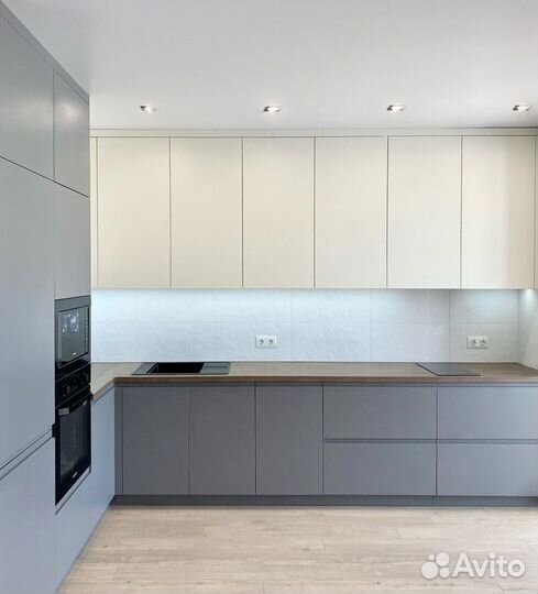 Кухонный гарнитур. Кухня без ручек ксп:21742