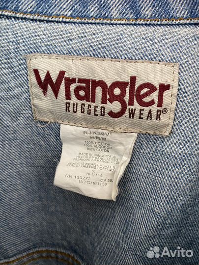 Джинсовая куртка «wrangler rugged wear rjk30vi»