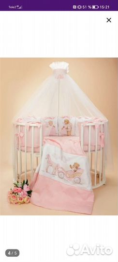 Бортики в кроватку для девочки