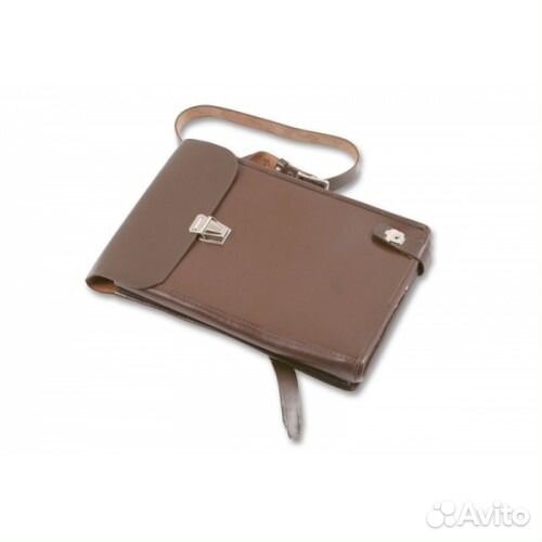 Сумка планшет офицерский кожанный (коричневый)
