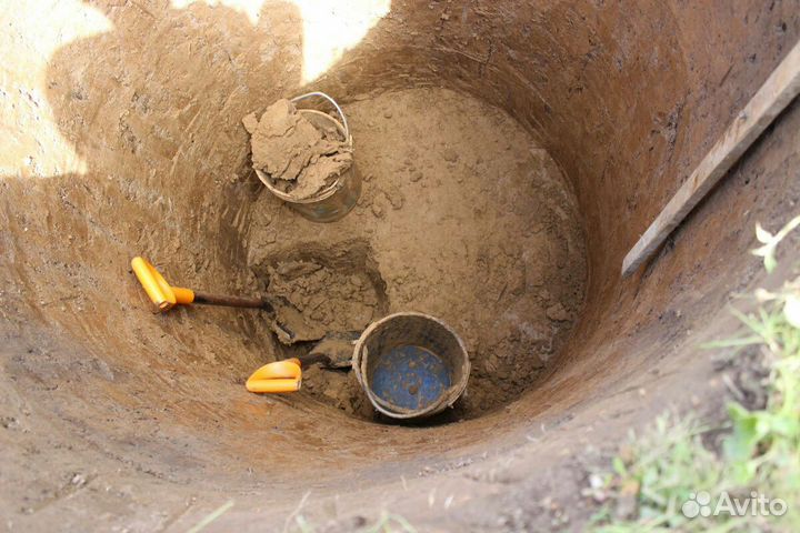 Колодец за 1 день. чистка. углублeние