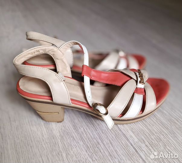 Босоножки женские, кожаные, размер 35
