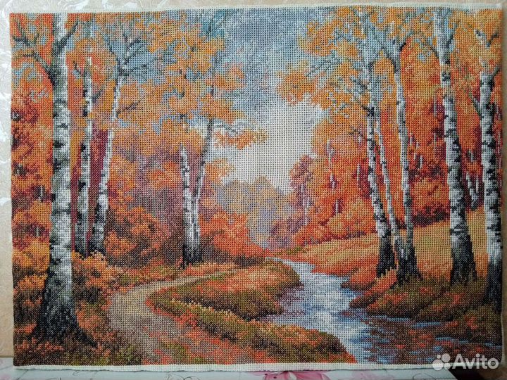 Картина крестиком, размер 41 * 30