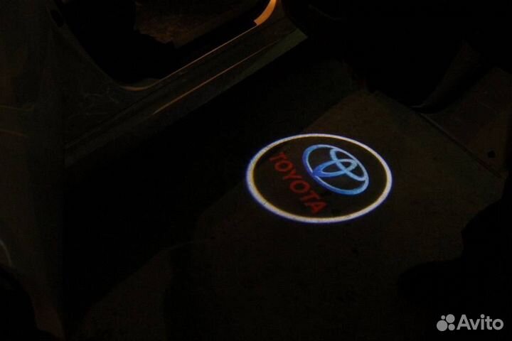 Проекция логотипа Toyota LED в дверь B1CF8