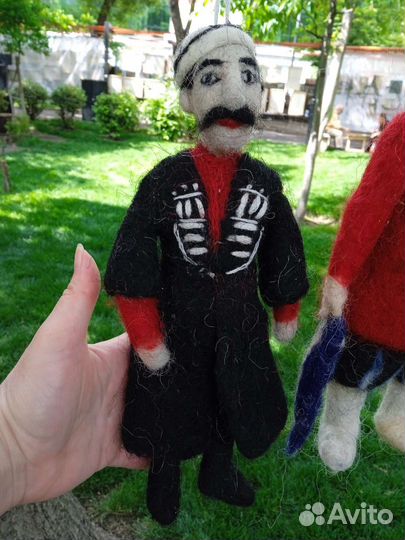 Кукла.Новые.Авторская ручная работашерстьвышлю и