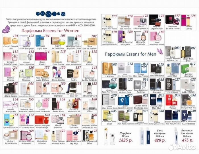 Парфюм essens Avon