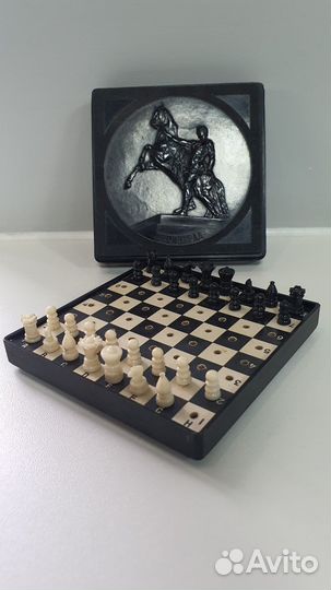 Шахматы дорожные карболит СССР