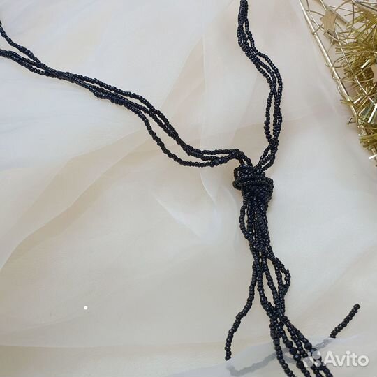 Длинное колье из бисера Fashion